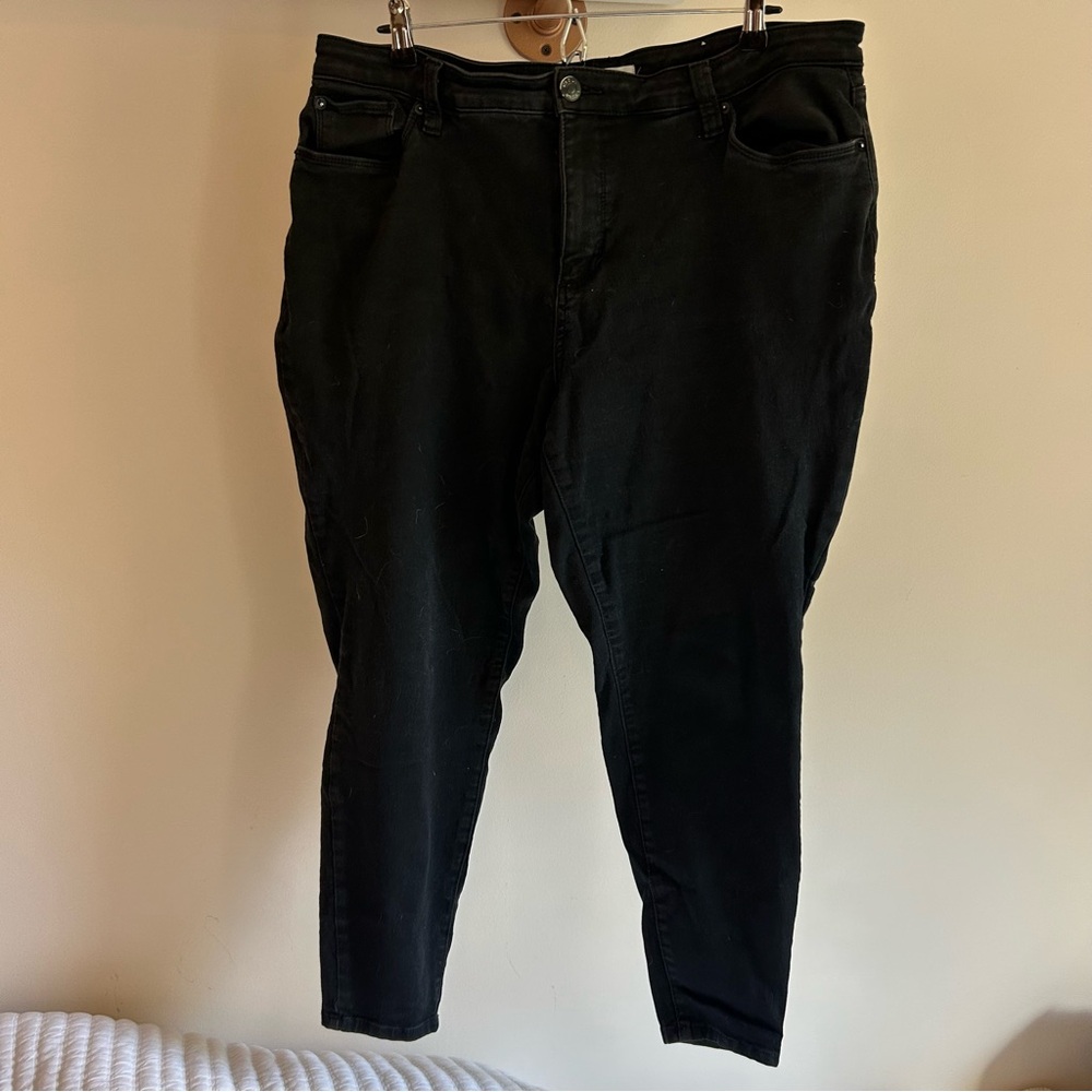 STS Blue Jeans‎ Womens 33S /16S Black  Ellie Ankle Skinny High Jeans